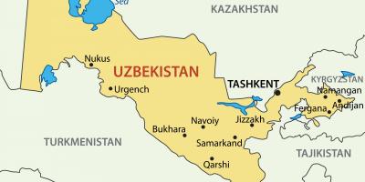 Kabisera ng Uzbekistan mapa